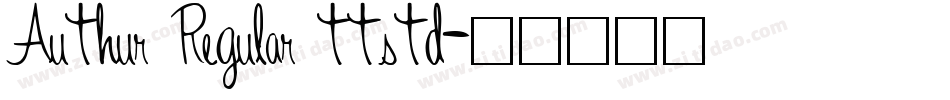 Authur Regular ttstd字体转换